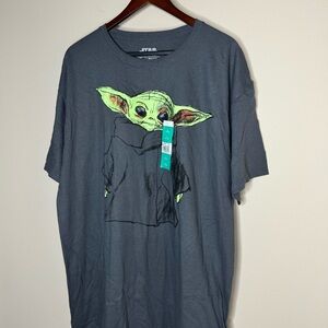 Star Wars Charcoal Tee with Green Graphic